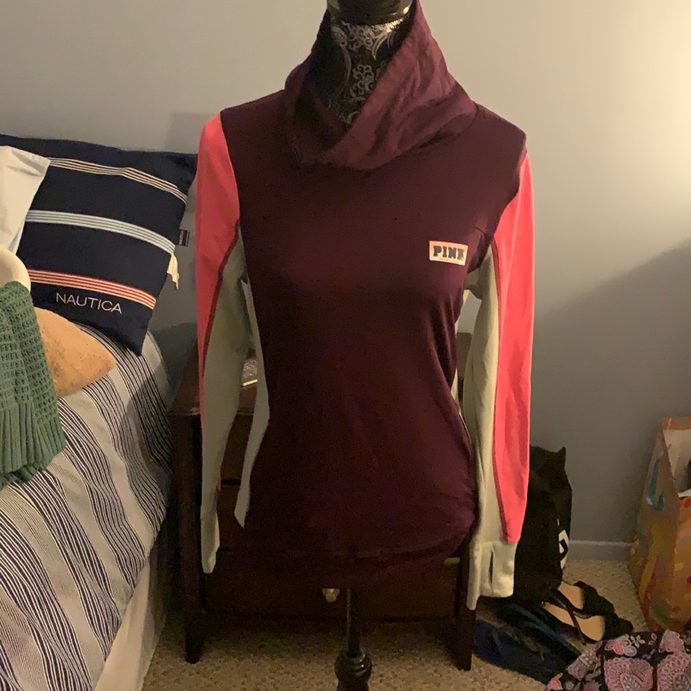 Victoria’s Secret Turtleneck Pullover Pink Maroon